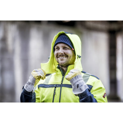 NITRAS UNIVERSAL, synthetic leather gloves, natural / yellow, EN 388 cotton, size 10 | Pack (12 pairs)