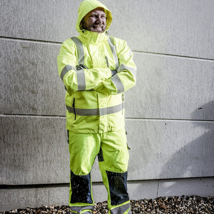 NITRAS MOTION TEX VIZ PLUS, high-visibility rain jacket