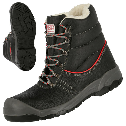 NITRAS STEP MID+ W, S3 Sicherheitswinterstiefel, halbhoch, schwarz