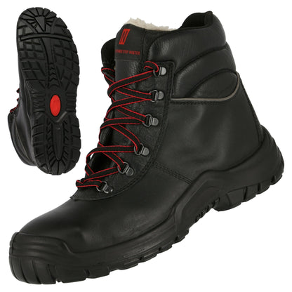 NITRAS POWER STEP MID+, S3 CI HI HRO SRC safety winter boots, mid-height, black