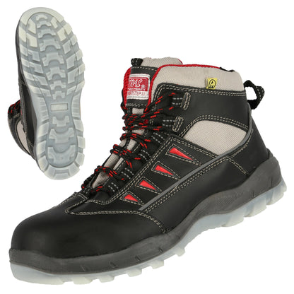 NITRAS SPORT STEP MID, S3 safety boots, mid-height, black