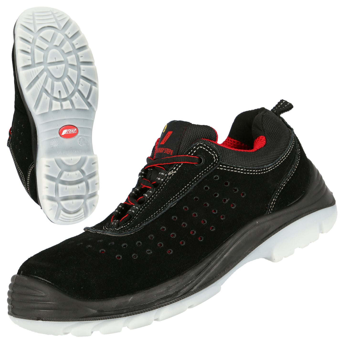 NITRAS EASY STEP P, S1P Sicherheitshalbschuhe, schwarz