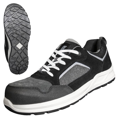 NITRAS CLASSIC STEP, S1P Sicherheitshalbschuhe, grau / schwarz