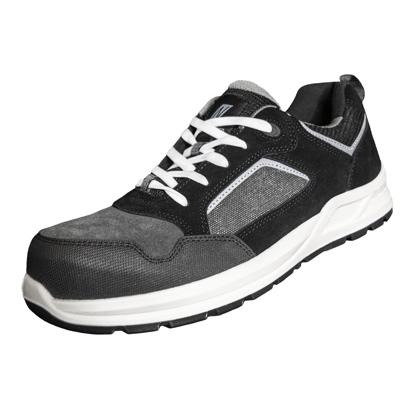 NITRAS CLASSIC STEP, S1P Sicherheitshalbschuhe, grau / schwarz