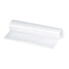 Abgebildet ist eine einzelne Rolle Nölle Profi Brush Mülleimerbeutel, 60 Liter, transparent (von Nölle Profi Brush Bürsten- & Pinseltechnik e.K.), wobei ein Beutel teilweise abgerollt ist, auf einem einfarbig weißen Hintergrund.