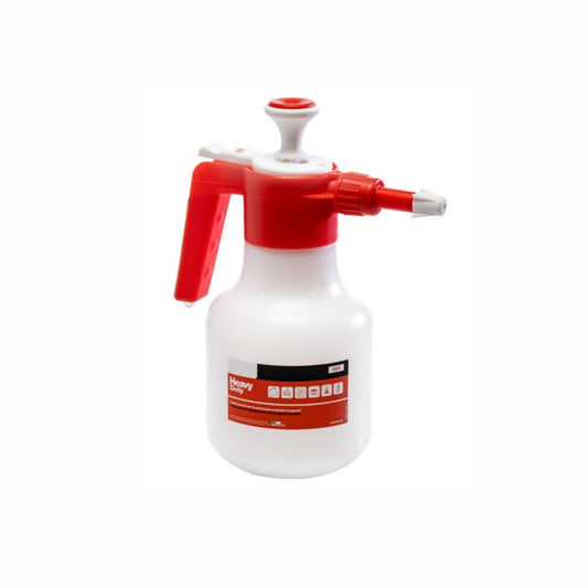Das Arcora Arspray Delta-Tec 2 Sprühkännchen 1710 ml von Arcora International GmbH ist eine rot-weiße Kunststoff-Sprühflasche mit Messmarkierungen und einem Pumpaufsatz - ideal für die Reinigung. Neutral NBR, Einzelpackung.