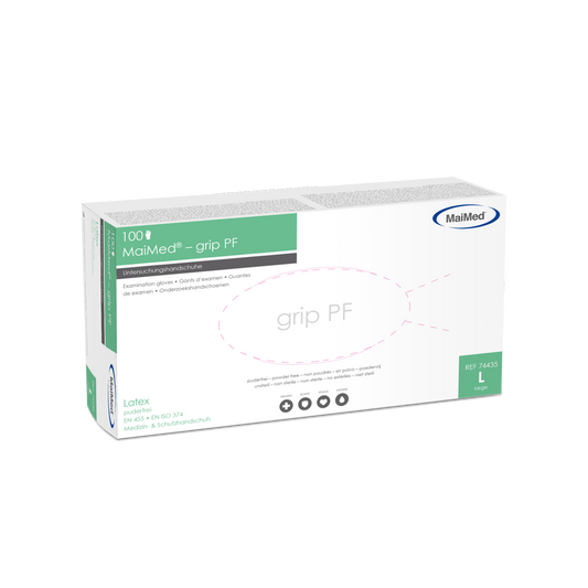 MaiMed-grip PF, unsteril, puderfrei Latex-Untersuchungshandschuhe