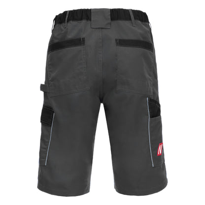NITRAS MOTION TEX LIGHT, work trousers, short, gray / black