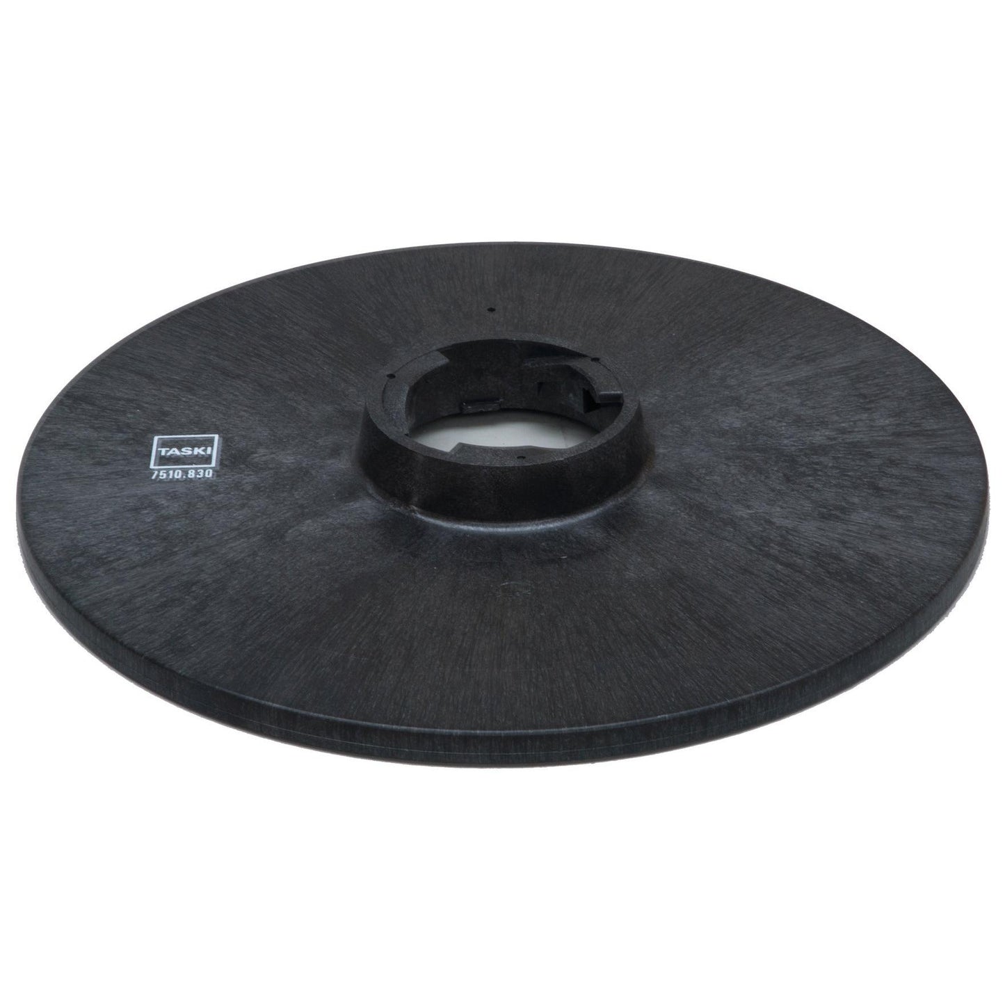 The Diversey Harpoon-Grip pad holder (50 cm) is a black, circular pad holder with a center mount, part number 7510.830, designed for use with swingo 1255 floor machines for cleaning and polishing pads. Package contains 1 piece.