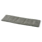 A rectangular gray TASKI MicroEasy Scouring Mop HD Pad from Diversey Germany with textured fabric and white edges for cleaning floors with high grip is depicted flat on a white background.