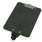 The TASKI document holder from Diversey Deutschland GmbH & Co. OHG features a silver metal clip and a swivel mount, compatible with all trolleys—ideal for commercial settings. Shown at an angle against a white background.