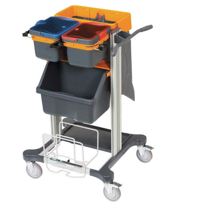 The TASKI Mini Open for Jonmaster by Diversey Deutschland GmbH & Co. OHG is a compact cleaning system with open drawers for pre-moistening cleaning textiles and for spray cleaning, ideal for flexible use. Package (1 piece).