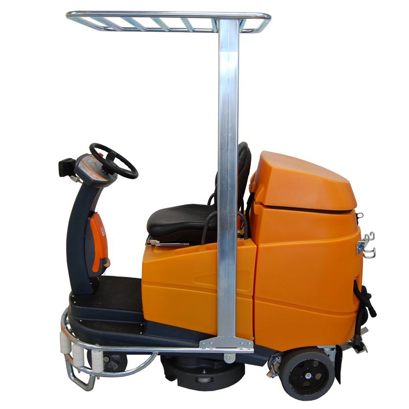 A FOPS driver protection canopy from Diversey Deutschland GmbH & Co. OHG, for the swingo 4000 & 5000, provides protection against falling objects and is available only in combination with the 7518423 chassis bumper set. The package contains one unit.