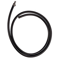 The TASKI procarpet discharge hose from Diversey Deutschland GmbH & Co. OHG—a flexible black hose with a metal connector for the TASKI procarpet 30 and 45 models (included with purchase)—is ideal for carpet cleaning. Package: 1 piece.
