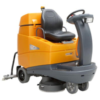 The TASKI swingo 4000 Li-Ion from Diversey Deutschland GmbH & Co. OHG is a compact, efficient ride-on scrubber-dryer with the IntelliFlow system and a 200Ah battery, designed for cleaning large areas; the charger is included with the machine.