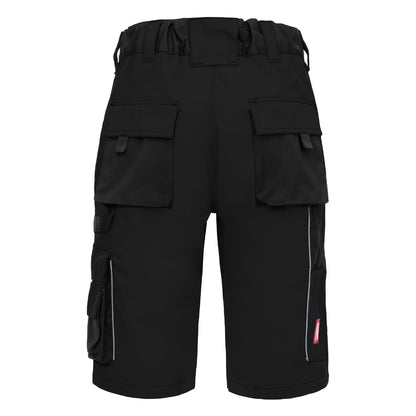 NITRAS MOTION TEX PLUS, work trousers, short, black