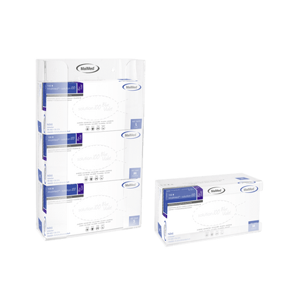 MaiMed wall holder for glove boxes with spring made of acrylic - dimensions: 246x106x135mm - pack of 1 | Pack (1 piece)