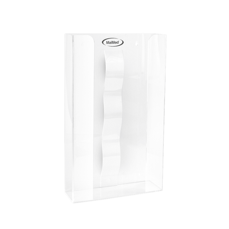 MaiMed- Wandhalter für Handschuhboxen mit Feder aus Acryl - Maße: 246x81x410mm - 3er | Packung (1 Stück)