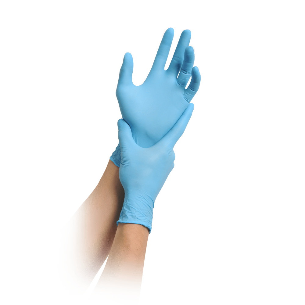MaiMed-solution PF, blue, Latexfreier Nitril-Handschuh, blau, 200St./Box