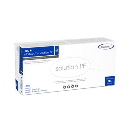 MaiMed-solution PF, blue, Latexfreier Nitril-Handschuh, blau, 200St./Box
