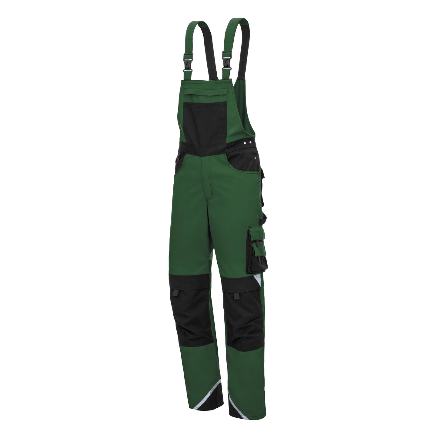 NITRAS MOTION TEX PLUS, dungarees, green / black