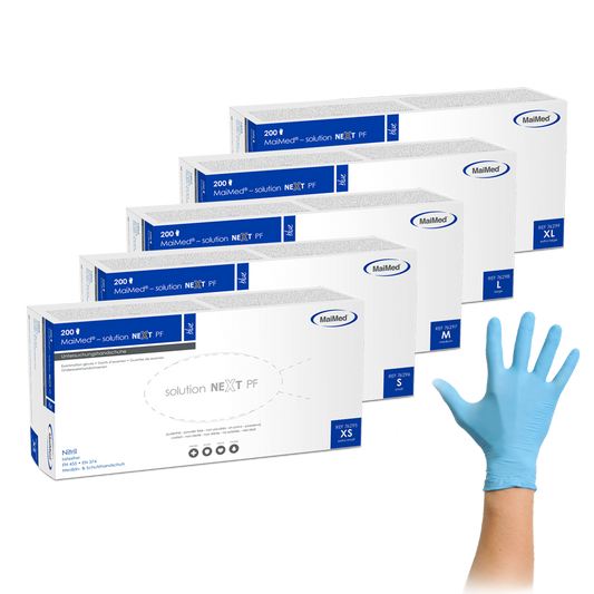 MaiMed-solution next blue Nitril-Handschuhe unsteril, Latexfrei zu 200 St./Box