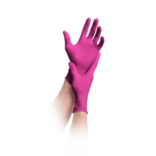 MaiMed-solution100 latex-free gloves, magenta, non-sterile, powder-free
