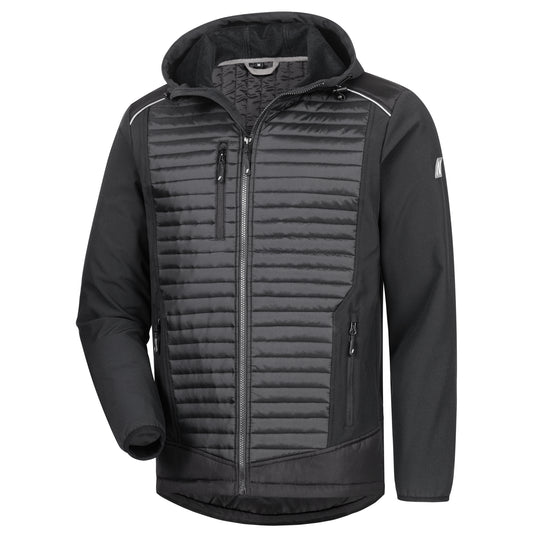 NITRAS MOTION TEX PLUS, quilted softshell jacket, black