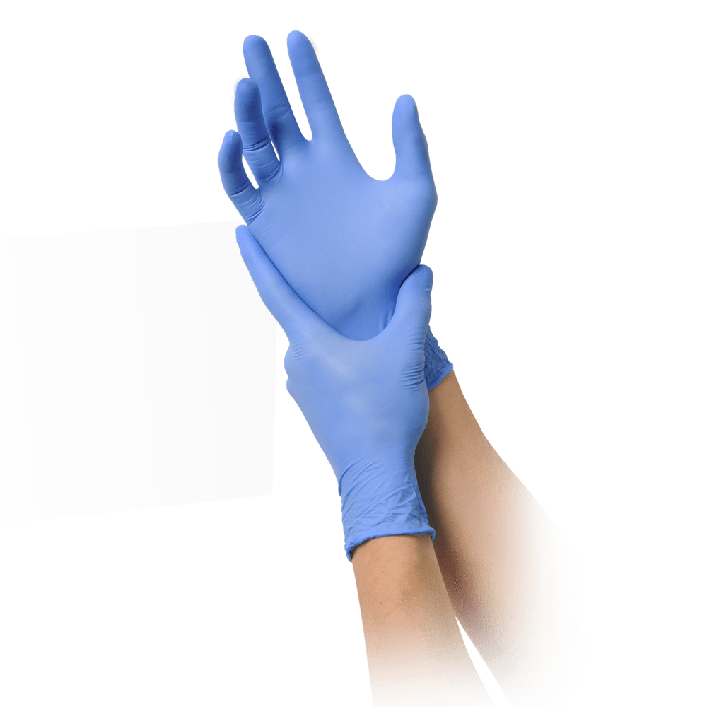 MaiMed-solution100 Latexfreie-Handschuhe, blue violet, unsteril puderfrei, 100St./Box
