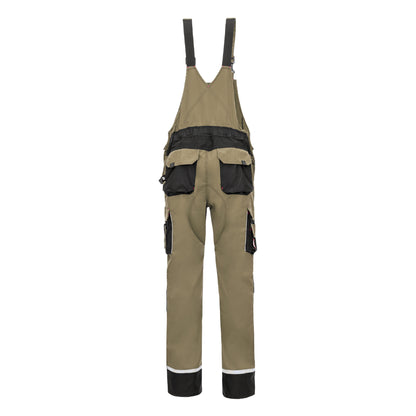 NITRAS MOTION TEX PRO FX, Latzhose, khaki / schwarz