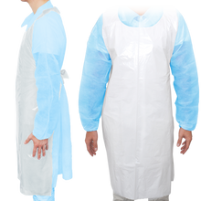 MaiMed-Apron Light PE, apron made of PE 75x120cm white, 100 pieces/pack, blocked, smooth surface | Pack (100 pieces)