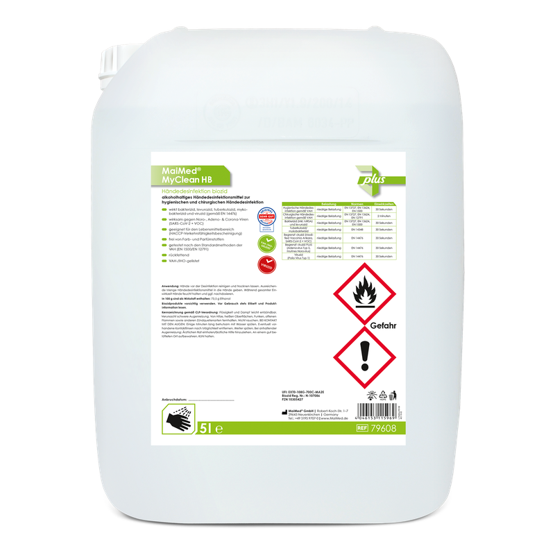 MaiMed MyClean HB hand disinfection biocidal