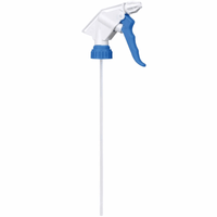 The Dr. Schnell White/blue spray head with a 26 cm riser tube (1 piece) from DR.SCHNELL GmbH & Co. KGaA is ideal as a bottle sprayer accessory or replacement spray head for compatible bottles.