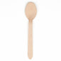 The PAPSTAR wooden spoon "pure" (15.7 cm, 25 pieces) from PAPSTAR GmbH is environmentally friendly, stable, and made from light wood with an oval bowl; biodegradable and simple in design.