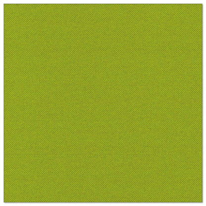 Die Nahaufnahme der 20 Servietten "ROYAL Collection" (1/4-Falz, 40x40 cm) der PAPSTAR GmbH zeigt eine leuchtend chartreusegrüne, stoffähnliche Struktur - mit ihrem gleichmäßigen, feinen Webmuster ideal für elegante Tischdekorationen.