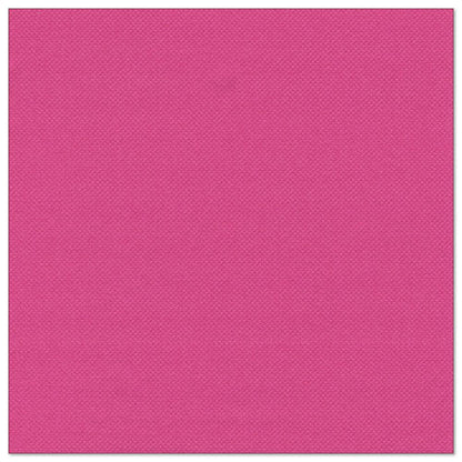 A fuchsia-colored, 40 x 40 cm square napkin with a subtle textured pattern from the PAPSTAR GmbH from the "ROYAL Collection" 50-pack of napkins (1/4-fold).