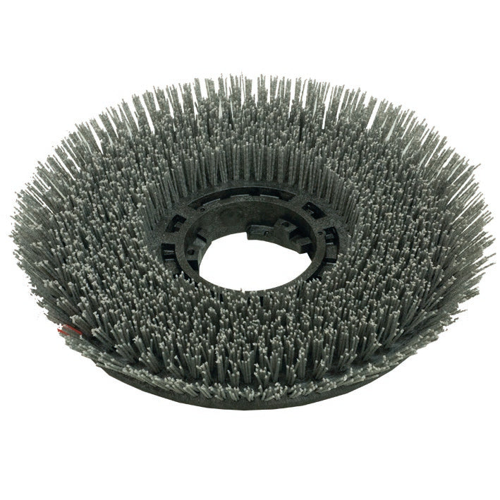The abrasive scrubbing brush (Ø 43 cm) from Diversey Deutschland GmbH & Co. OHG with dense, firm bristles and a central hole is ideal for cleaning stubborn dirt. Pictured on a white background. Package: 1 piece.