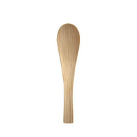 The PAPSTAR "Pure" Bamboo Spoon, 13 cm, by PAPSTAR GmbH (50-count folding box) is ideal as a sustainable disposable spoon for finger foods at your next Asian-themed party.