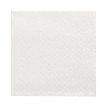 A flat, white PAPSTAR 50 "DAILY Collection" napkins, 1/4-fold (32x32 cm) Napkin from the PAPSTAR The word "GmbH" is printed on a white background with subtle embossing—perfect for table decorations and high-quality napkins.