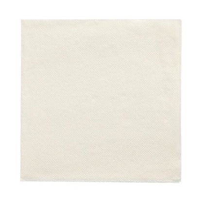 A white, square PAPSTAR 50 napkins from the "DAILY Collection" (1/4-fold napkins, 32x32 cm) from the PAPSTAR GmbH lies flat on a white background.