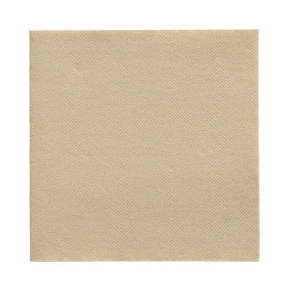The PAPSTAR 50 "DAILY Collection" napkins (1/4-fold, 32x32 cm) from the PAPSTAR GmbH offers beige, square paper napkins with a subtle dotted pattern—perfect for high-quality napkins and stylish table settings.