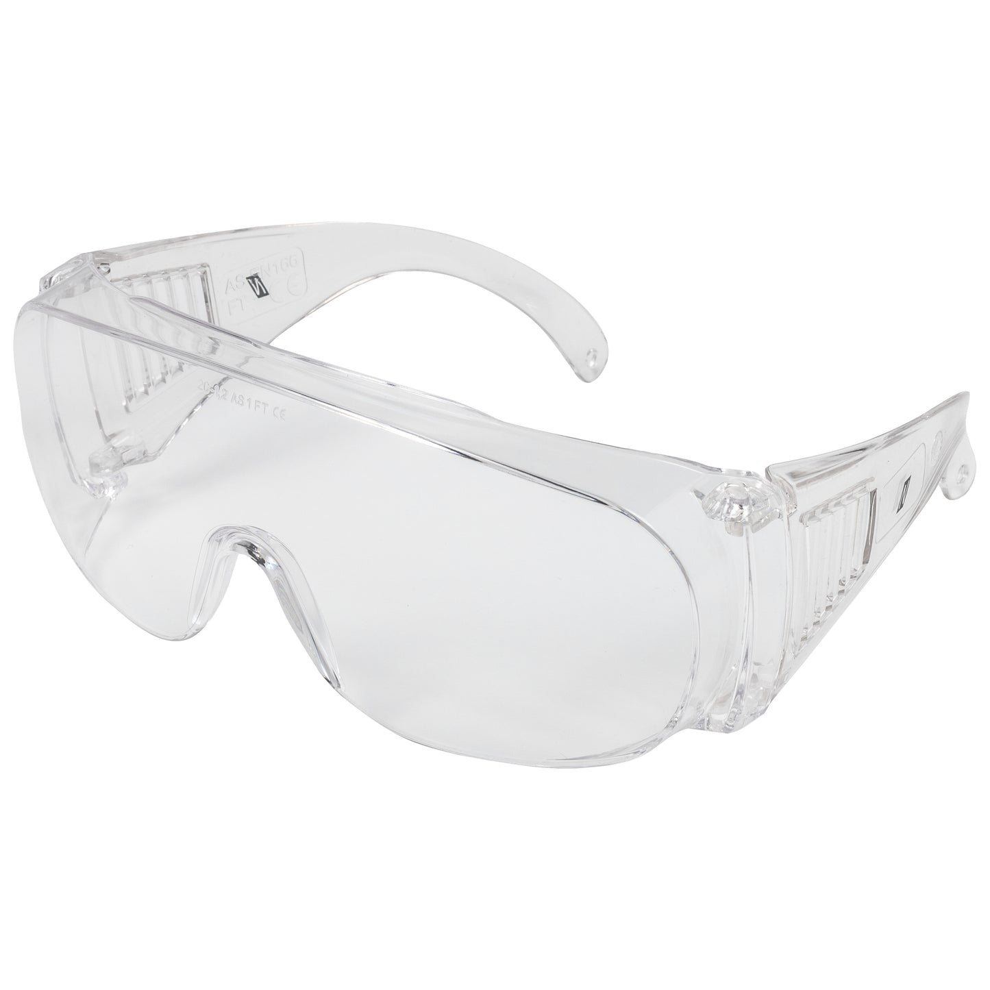 NITRAS VISION PROTECT BASIC, temple glasses, transparent, EN 166 plastic | Pack (12 pieces)