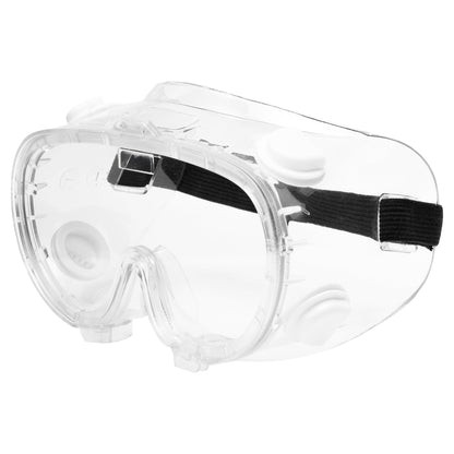 NITRAS VISION PROTECT BASIC, Vollsichtbrille, transparent / transparent, EN 166 PVC | Packung (10 Stück)
