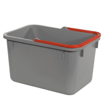 Numatic bucket, gray with color-coded handle