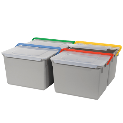 Numatic bucket, gray with color-coded handle