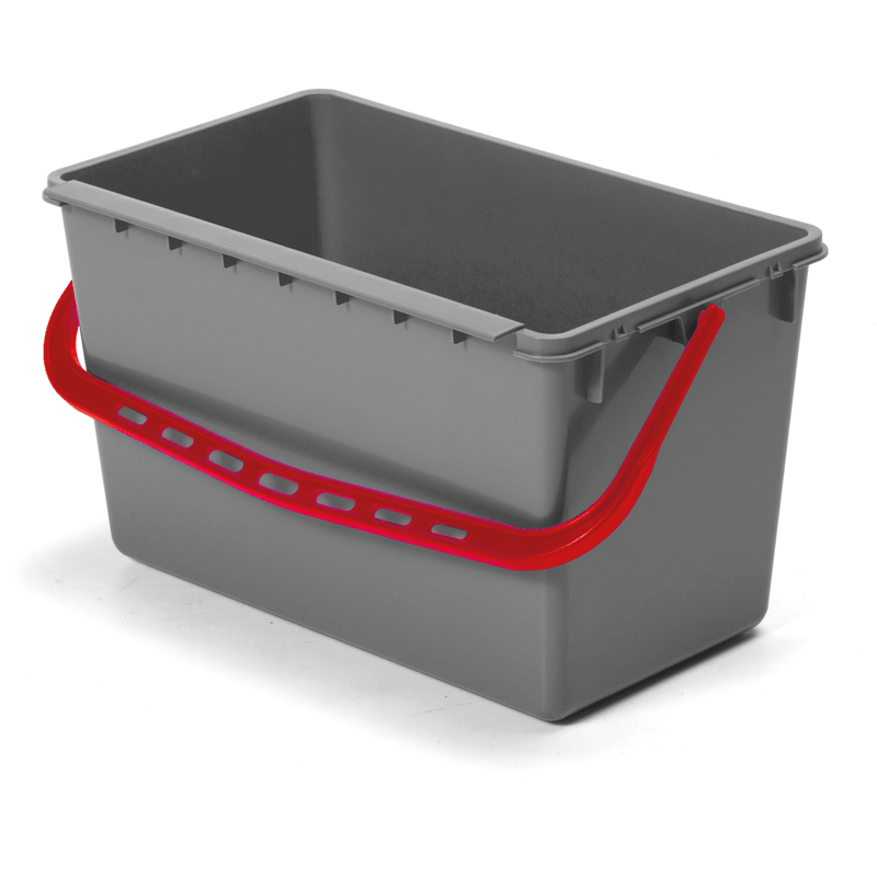 Numatic bucket, gray with color-coded handle