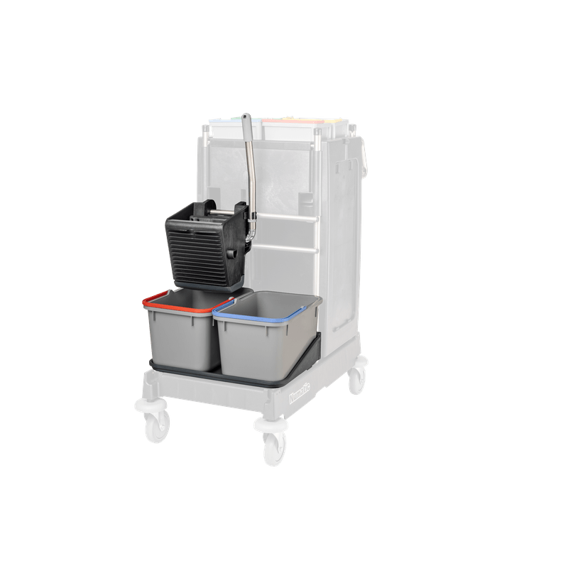 Numatic SRK1S black - VA universal press, 2 x 17 L bucket gray, bowl for bucket | Pack (1 piece)