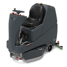 Numatic ride-on scrubber dryer TVL850/150T, incl. integrated. Charger and 3 TenTec offices Pack (1 piece)