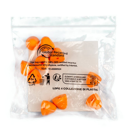 NITRAS Gehörschutzstöpsel, orange, EN 352, Polybeutel à 5 Paar | Packung (1 Stück)