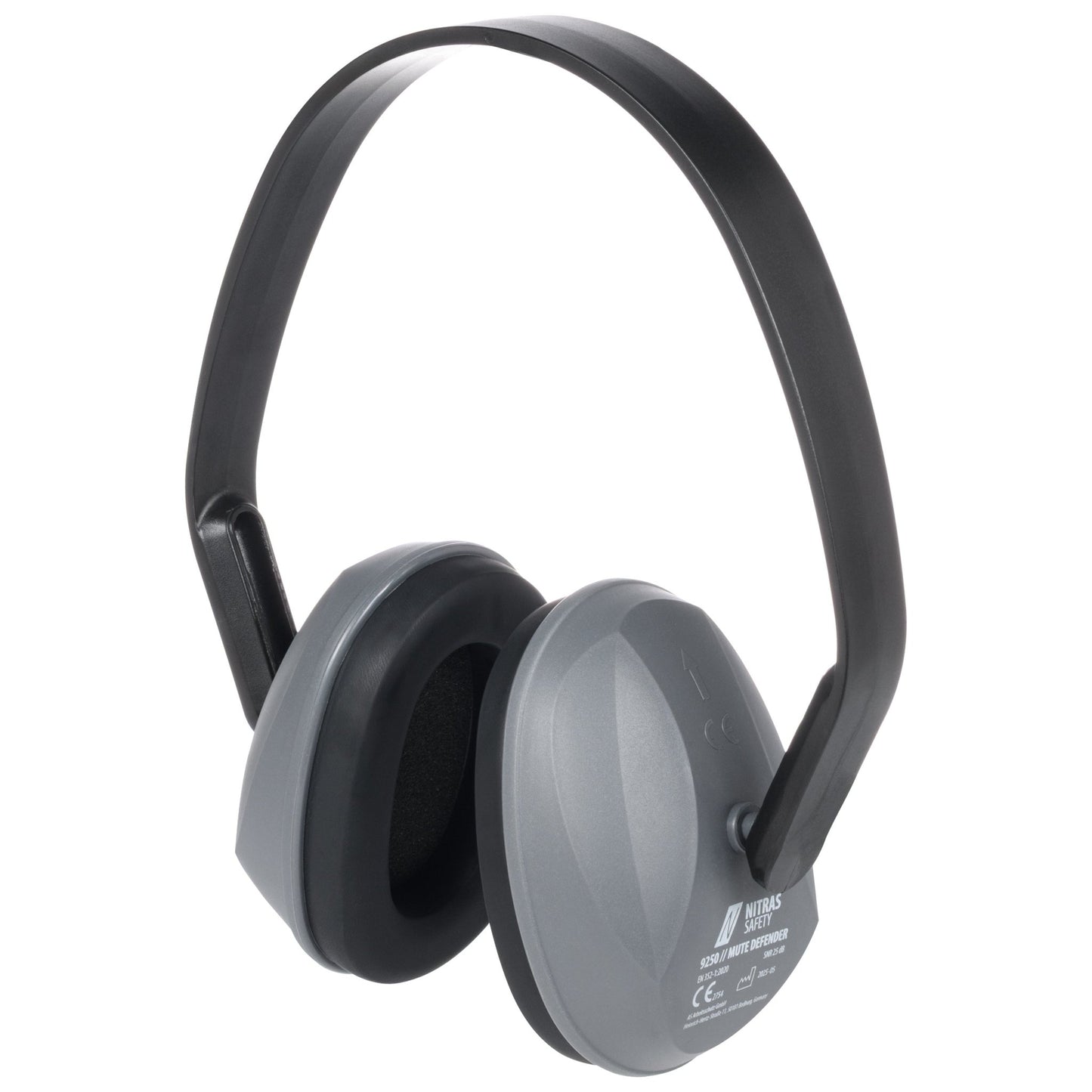 NITRAS MUTE DEFENDER, Kapselgehörschutz, anthrazit / schwarz, EN 352-1 Kunststoff | Packung (1 Stück)